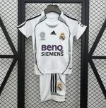 Retro Real Madrid Niños 2006-07 - Fútbol Club Vintage