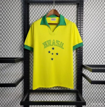 Camiseta Retro Brasil 1958 - Fútbol Club Vintage