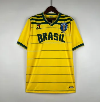 Camiseta Retro Brasil 1984 - Fútbol Club Vintage
