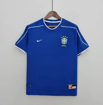 Camiseta Retro Brasil Visitante 1998 - Fútbol Club Vintage