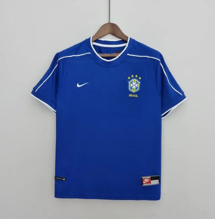 Camiseta Retro Brasil Visitante 1998 - Fútbol Club Vintage