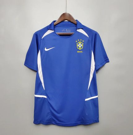 Camsieta Retro Brasil Visitante 2002 - Fútbol Club Vintage