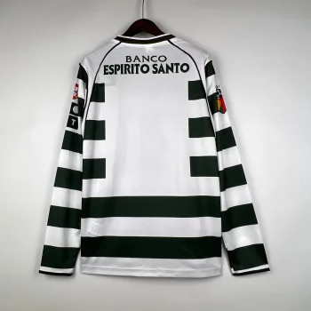 Camiseta Retro Sporting Club de Portugal Manga Larga 2001-03 - Fútbol Club Vintage