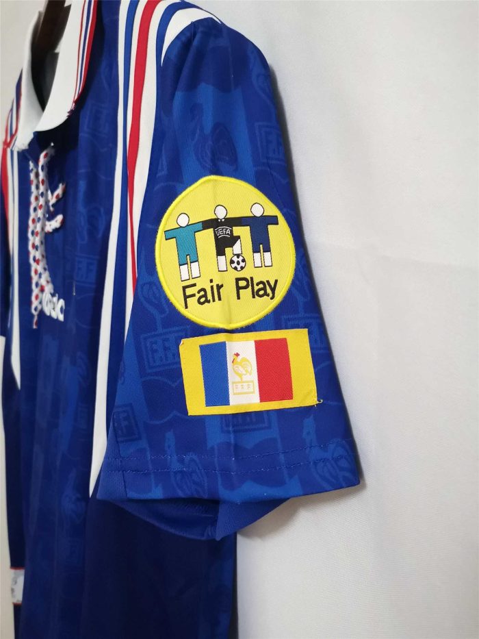 Zidane Francia Visitante 1996 - Fútbol Club Vintage