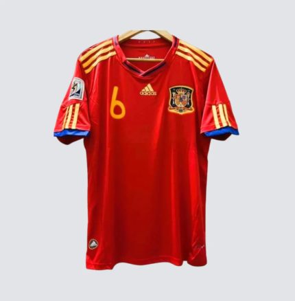 Camiseta Retro España 2010-11 Andrés Iniesta - Fútbol Club Vintage