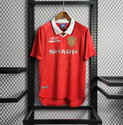 Camiseta Retro Manchester United FC Champions 1999-00 - Fútbol Club Vintage