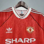 Camsieta Retro Manchester United FC 1990-92 - Fútbol Club Vintage