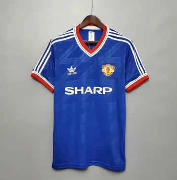 Camiseta Retro Manchester United FC Visitante 1986 - Fútbol Club Vintage