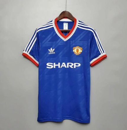 Camiseta Retro Manchester United FC Visitante 1986 - Fútbol Club Vintage