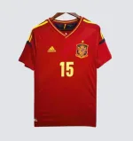 Camiseta Retro España 2012-13 Sergio Ramos - Fútbol Club Vintage