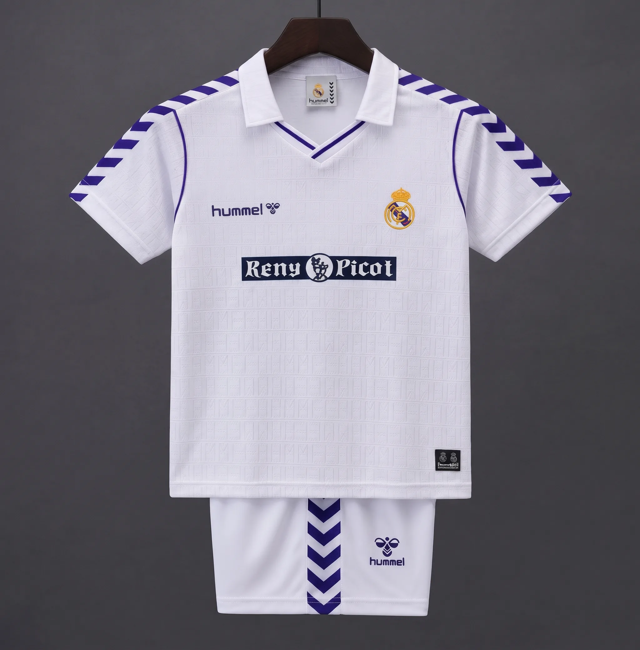 Equipacion Retro Real Madrid Niños 1988-90 9 Retro Real Madrid Niños 1988-90
